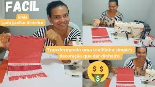 TOALHINHA LAVABO DECORADA VENDE O  ANO TODO| LUCRATIVA🤑 DINHEIRO COM COSTURA 