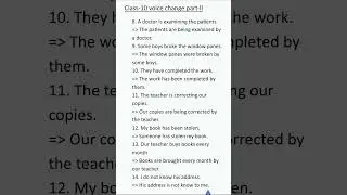 class-10 voice change part-2 || class-10 question bank voice change #english #grammar #viral