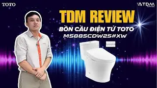 TDM.VN | Review bồn cầu điện tử TOTO MS885CDW25 & MS885DW25 nắp thông minh Washlet TCF34461GAA S5