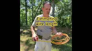 Estimating wire length pi. 𝝅 #construction #diy