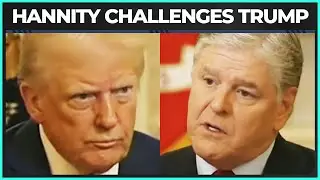 TENSE Moment During Trump's Interview with Sean Hannity