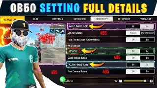 OB50 Update Setting 🔥 || Free fire setting full details in tamil || After OB50 Headshot setting ✅