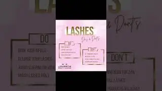 Lashes Do's and Dont's by LASHBROW BEAUTY LOUNGE