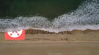 Kinemaster tutorial intro text under sea waves