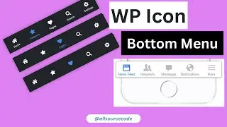 Create Icon Navigation Menu Bar at bottom in Word press without using plugin