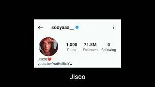 blackpink members Instagram account #blink #black pink