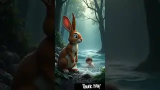 The Heroic Rabbit &ndash; A Brave Rescue in the Storm  #ai #cute #rabbit