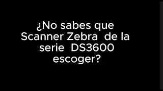 Zebra Scanners Serie DS 3600