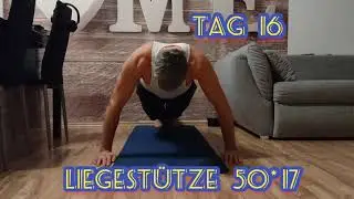 Tag 16 Liegest&uuml;tze Challenge 💯 | День 16 Отжымания Челендж 💯