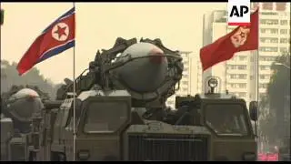 Parade for 65th anniv of ruling Worker's Party