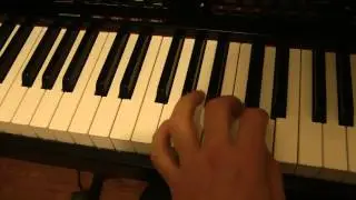 Practicing my scales on the Piano/Synthesizer