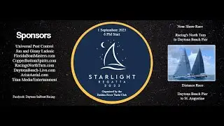 5. #daytonasailboatracing  - Mac Smith Starlight Regatta - 1 September 2023 - Near Shore Course
