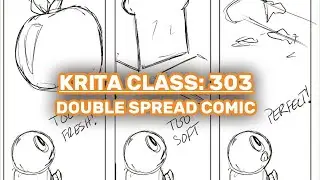 Clase 303 de Krita: P&aacute;ginas dobles en el Administrador de c&oacute;mics