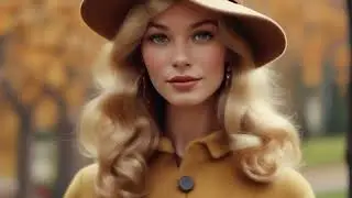 I made an AI Image of every decade as a honey blonde fall woman. 