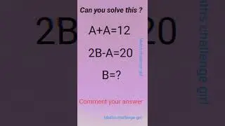 Can you solve this question #shorts