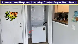 Remove and replace GE Laundry Center dryer vent hose