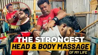 THE STRONGEST HEAD MASSAGE OF MY LIFE 💣💈Head, Neck, Back & Hands Massage🔥🔥MUST WATCH This Delight!