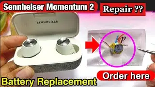 Sennheiser momentum 2 battery replacement | One side not working || sennheiser momentum 2 teardown