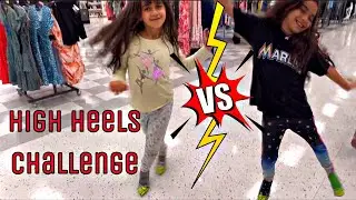 High Heel Challenge - First time walking in high heels