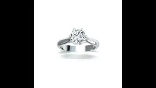 TULIP 6 Claw 18ct White Gold Ring