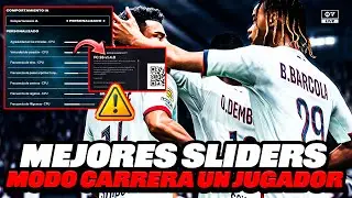Mejores SLIDERS Modo Carrera UN JUGADOR Post Parche Enero (v1.4.0) EA FC 26