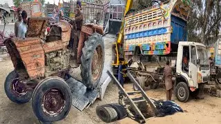 Complete Restoration of 30 Plus years old Rusty tractor, and mini truck chassis legnthening process