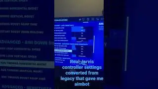 Jarvis real controller settings*they gave me aimbot*