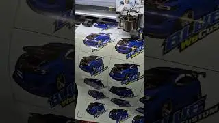 Ecosolvent printing sticker and cutting #shortvideo #shorts #short #ecosolvent #digitalprinting