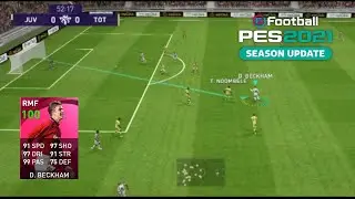 ICONIC DAVID BECKHAM TURN & CURL GOAL PES 2021 MOBILE DAVID BECKHAM EFSANE PLASE GOL