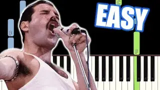 QUEEN - WE ARE THE CHAMPIONS - EASY Piano Tutorial(Synthesia) [TopAnimeMusic]