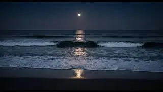 Ocean Sounds for Deep Sleeping Calming Ocean Waves and Dark Background for Instant Calm