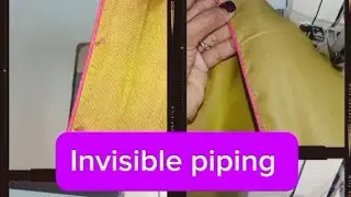 🏆Invisible piping design for blouse back part 👍