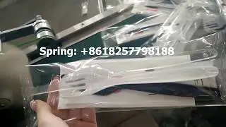 7in 1 cutlery set automatic packaging machine paper tissue spoon fork knife toothpick sugar salt