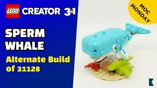 How To Build Sperm Whale | Moc by PocMoc | Stop Motion Build | 31128 alternate