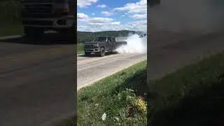 Straight piped obs 7.3 powerstroke burnout