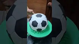Football Fondant Cake Tutorial ##footballcake #fondantcake #football #cr7 #cake #caketutorial