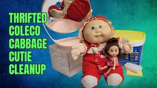 Thrifted 1980s Cabbage Patch Kids Bean Butt Baby Preemie and Original Xavier Roberts CPK Doll