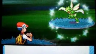 Shiny Scyther pokeradar chain 11 pokemon diamond chaining, 1 in 744 odds of finding it.