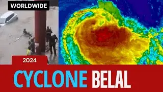 Cyclone Terror - Belal Strikes Mauritius 🌪♒ #storm #cyclone #news #tornado #2024
