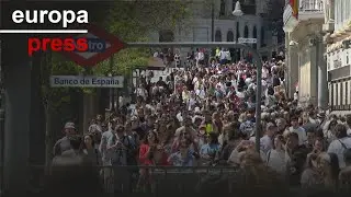 El apagón eléctrico provoca gran tráfico en Cibeles sin el funcionamiento de los semáforos