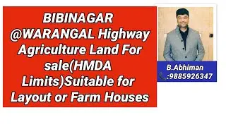 Bibinagar Land for sale #Warangal Highway