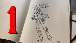 Drawing a Cowboy Skeleton