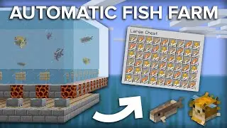Minecraft Fully Automatic Fish Farm - 6000+ Items Per Hour - 1.16/1.17
