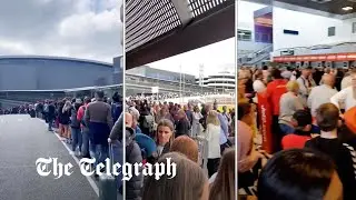 'Hours-long queues' at Bristol airport as half-term travel chaos continues
