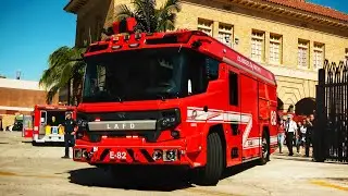 Новая полностью электрическая пожарная машина LAFD 82 (Голливуд)