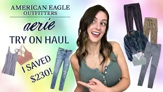 American Eagle and Aerie Comfy Clothes Try On Haul - I Saved $230! 👖 Adara Unboxed