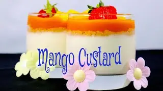 Mango Custard| mango custard recipe | easy mango dessert | Neherin's Food Blog|