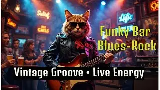 🎸 Funky Bar Blues-Rock 🍺 | Energetic Guitar Jam with Vintage Groove