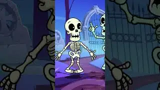 Cuando el reloj marca las 9:00, los esqueletos ya ni se mueven. Chumbala cachumbala