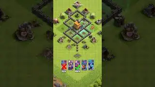 Which Level 1 hero can Beat Max Town hall 4? Clash of Clans